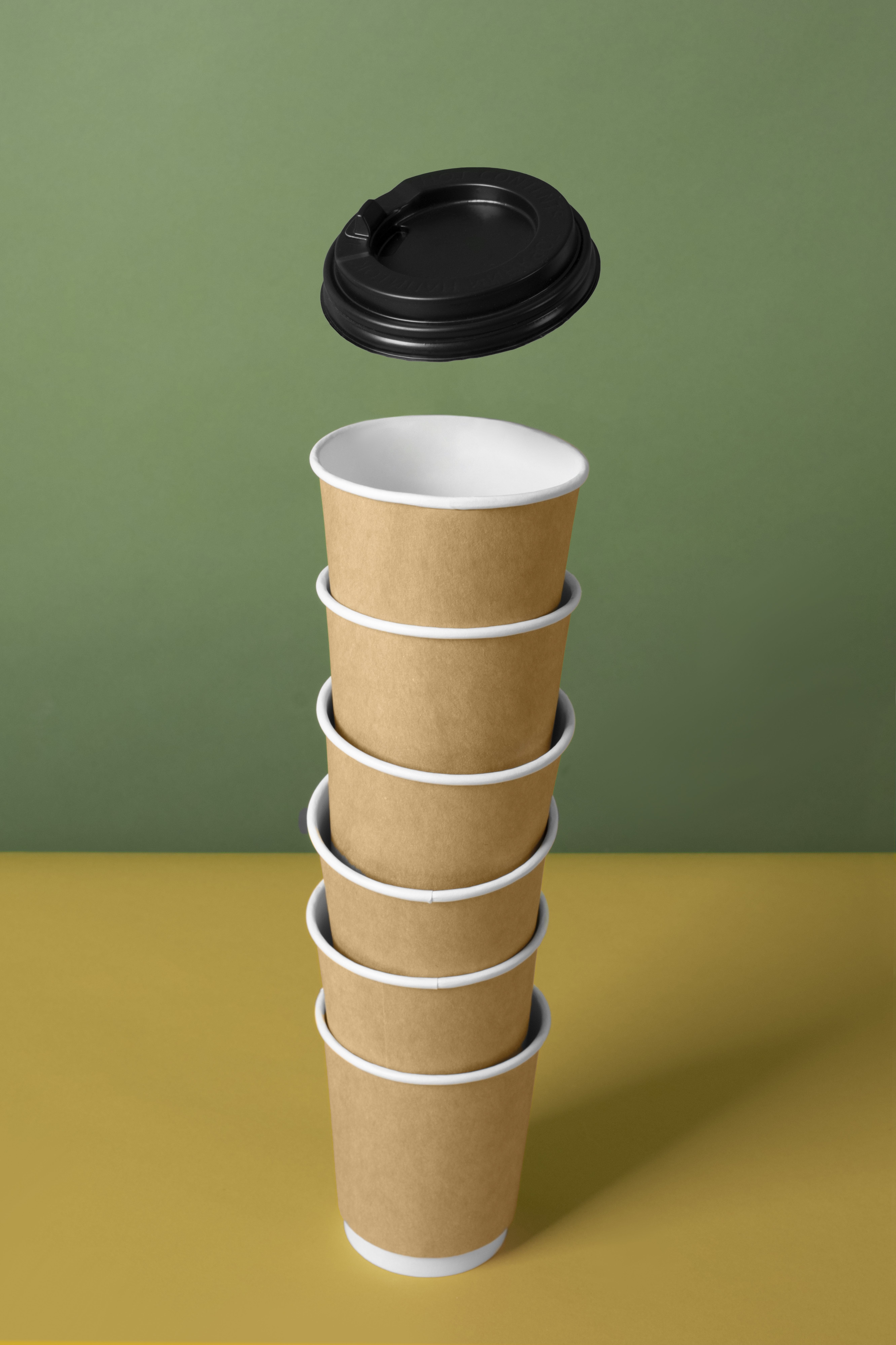 carboard-coffee-cup-tower